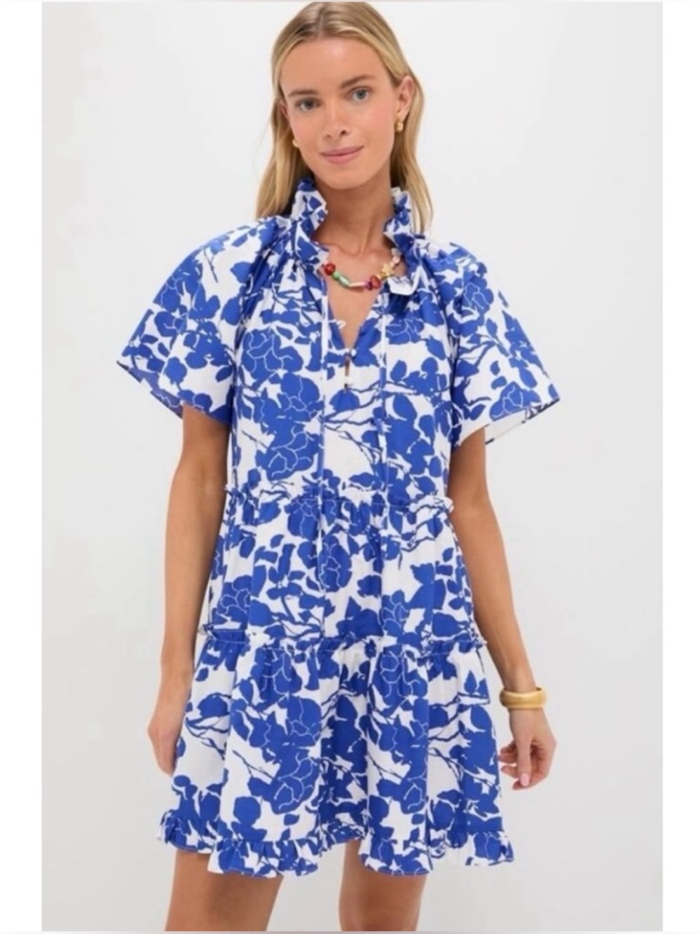 Tuckernuck Hyacinth House Thea Cotton Ruffle Mini Dress Medium